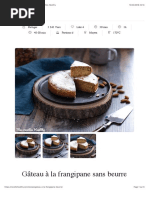 Gateau A La Frangipane Sans Beurre Mes Recettes Healthy Pdf Costarde Cuisine