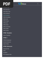 W3 HTML Docs