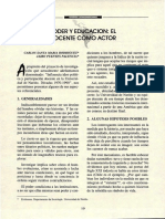 Poder Y Educación El Docente Cómo Actor - Carlos Santa Maria Rodriguez & Jairo Puentes Palencia Revista CEILAT 1998 