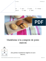 Madeleine à la compote de poire maison | Mes recettes Healthy.pdf