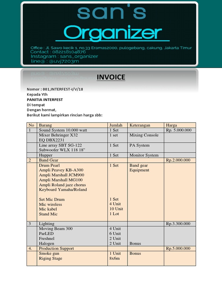 Invoice 1 December | PDF