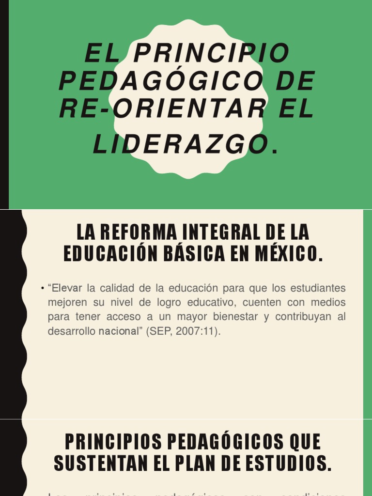 Reorientación del Liderazgo Educativo | PDF | Liderazgo | Plan de estudios
