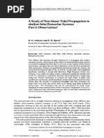 A Study of Non-Linear Tidal Propagation in Shallow Inlet/Estuarine Systems Part I: Observations"