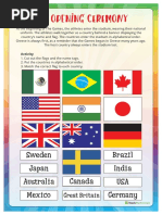 The Opening Ceremony: Sweden Australia Canada Germany Mexico Brazil India Usa Japan