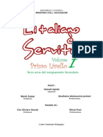 L Italiano e Servito Volume 1 Primo Liveello Terzo Anno Dell Insegnamo Secondario PDF