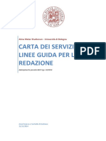 UniBo_Linee Guida Carta Dei Servizi