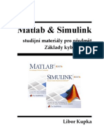 Matlab &amp; Simulink studijní materiály pro předmět Základy kybernetiky (CZ)