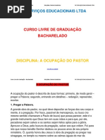 A Ocupação Do Pastor