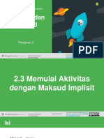 2.3 Memulai Aktivitas Dengan Maksud Implisit