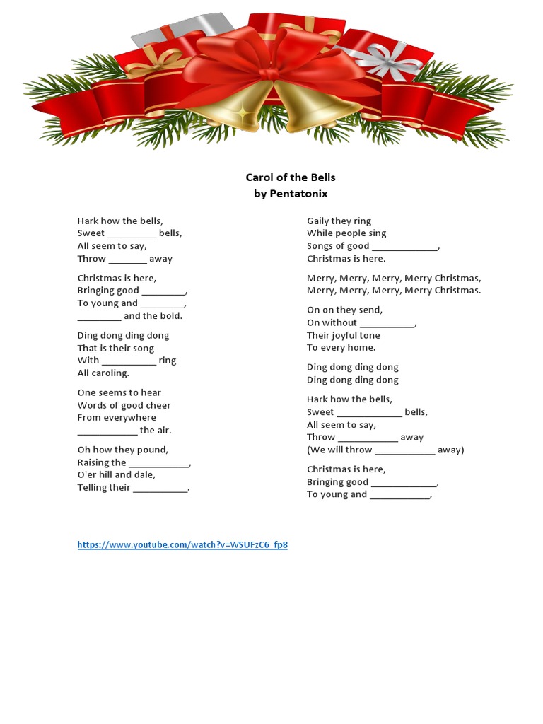 Christmas Songs Handout Christmas Music Christian Songs