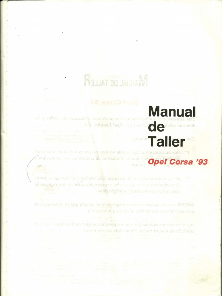 2007 OPEL CORSA B WORKSHOP MANUAL PDF FREE DOWNLOAD visual data 6