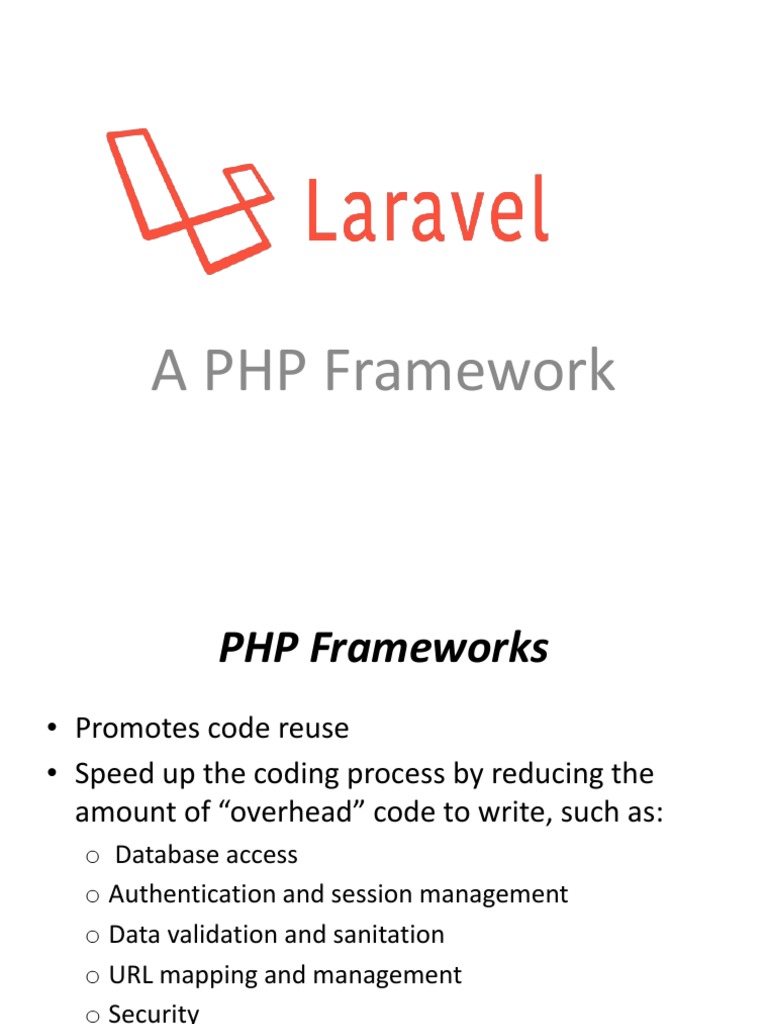 Benefits of Using Laravel PHP Framework | PDF | Art | Computers