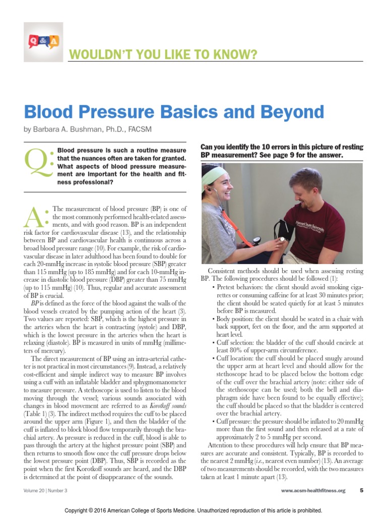 BLOOD PRESSURE BASICS PDF intelligence overview