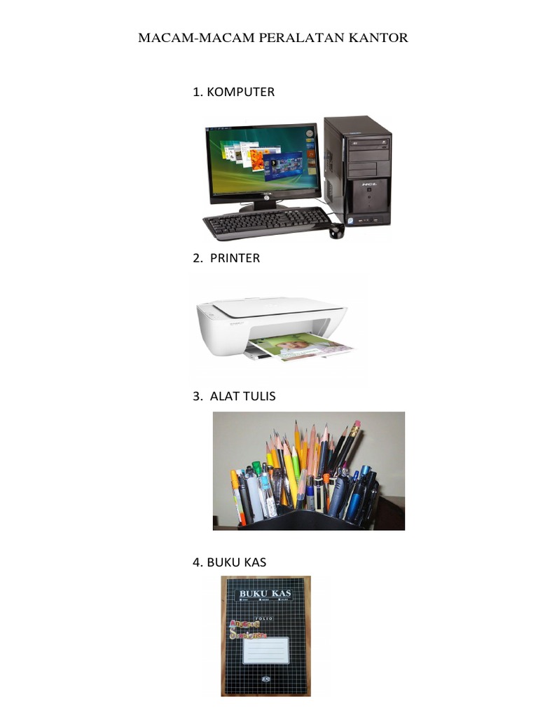 MACAM Macam Alat Perkantoran 2 | PDF