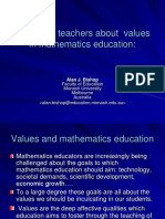 Educating Teachers About Values in Mathematics Education