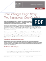 The Rohingya Origin Story __Two Narratives, One Conflict