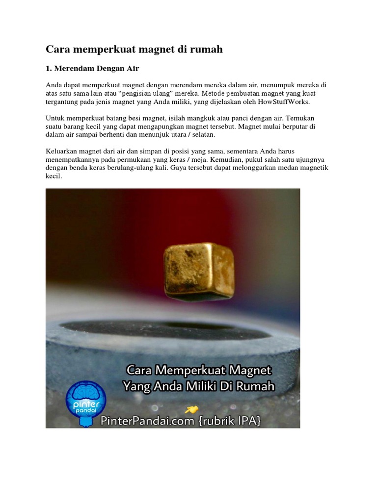 Teknik Untuk Memperkuat Medan Magnet