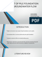 Effect of Pile Foundation On Groundwater Flow