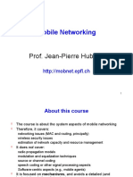 Mobile Networking: Prof. Jean-Pierre Hubaux