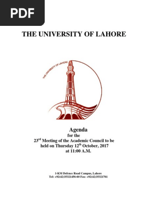 Agenda of 23rd Meeting of Academic Council..pdf