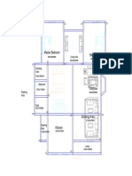 Floor plan layout for a 3 bedroom home