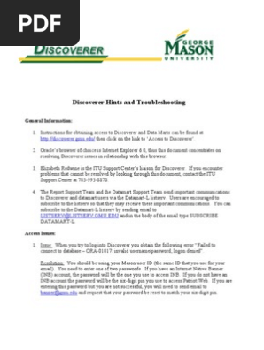 Discoverer Hints And Troubleshooting Java Virtual Machine Java