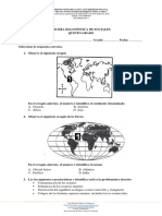 Prueba Diagnostica de Quinto de Sociales