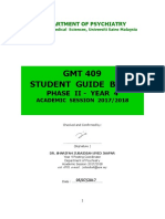 GMT 409 Psychiatry Student Guide Book