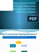 Understanding Consumer Buying Behaviour Through Observation