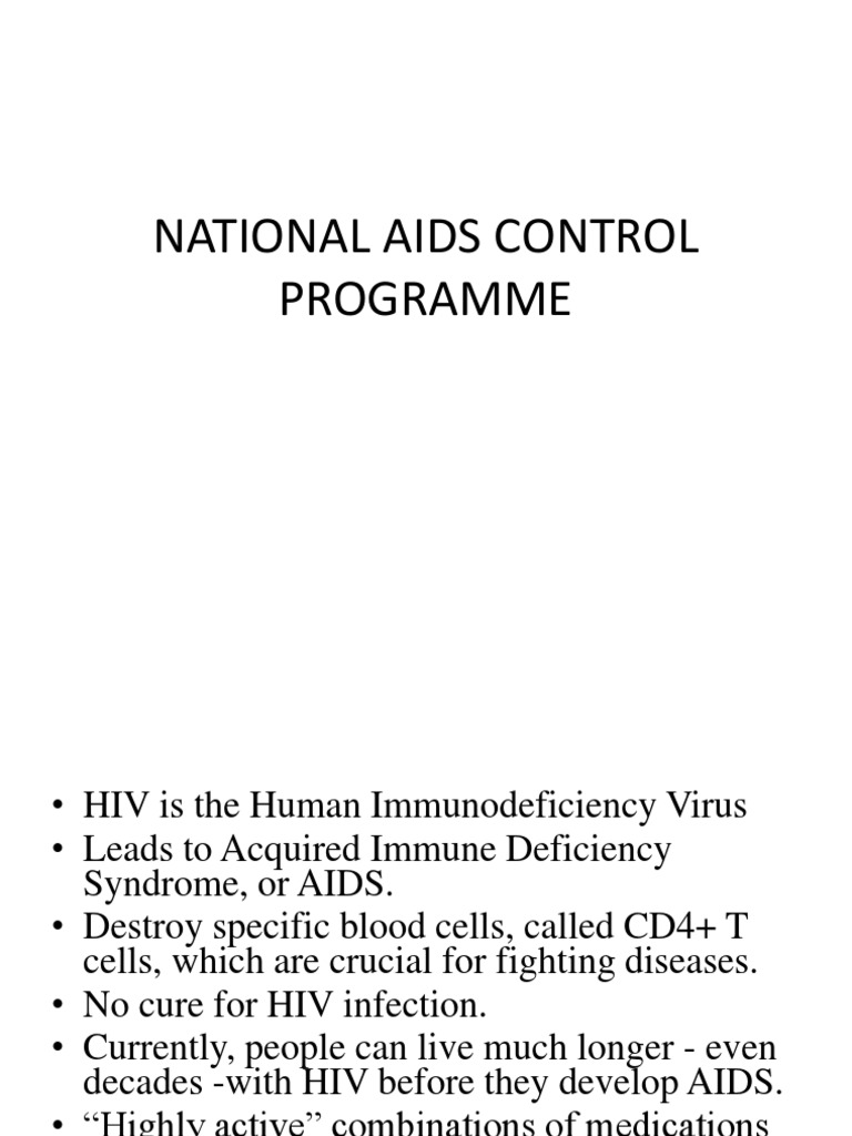 National Aids Control Prog | PDF | Hiv/Aids | Medical Humanities