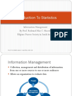 Introduction to Statistics for Nurses