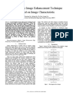 An Adaptive Image Enhancement Technique Based On Image Characteristic