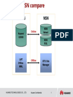 Huawei vs NSN comparison of online and offline systems