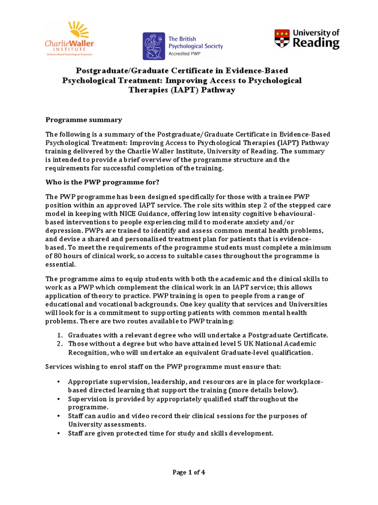 Training Pathways and Requirements for the Postgraduate/Graduate