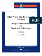 Solar Water and Pool Heating Manual: Design and Installation & Repair and Maintenance