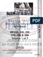 Massey Ferguson Tractor Service Manual MH S Mf240