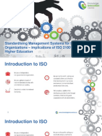 Standardising Management Systems For Educational Organizations - Implications of ISO 21001 For European Higher Education