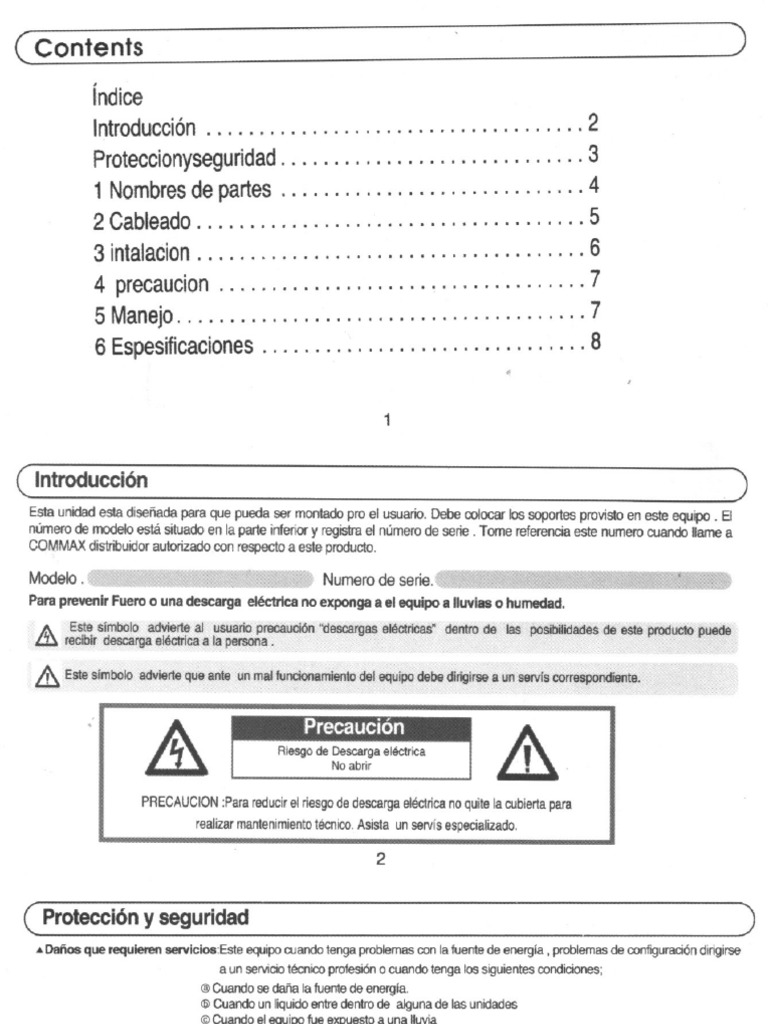 Manual - Portero Electrico - Commax DP 2HP | PDF