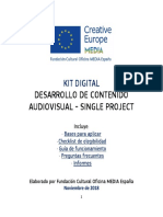 Desarrollo de Contenido Audiovisual - Single Project: Kit Digital