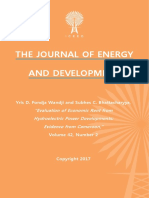 "Evaluation of Economic Rent From Hydroelectric Power Developments: Evidence From Cameroon" by Yris D. Fondja Wandji and Subhes C Bhattacharyya