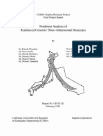Nonlinear Analysis of Reinforced Concrete Three-Dimensional Structures