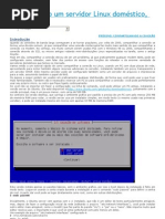 Configurando um servidor Linux doméstico