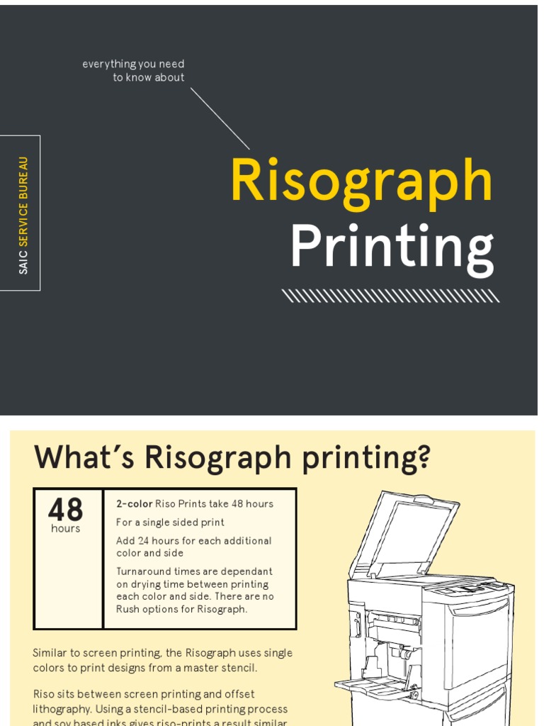 Understanding Risograph Printing at SAIC | PDF | Adobe Photoshop | Paper