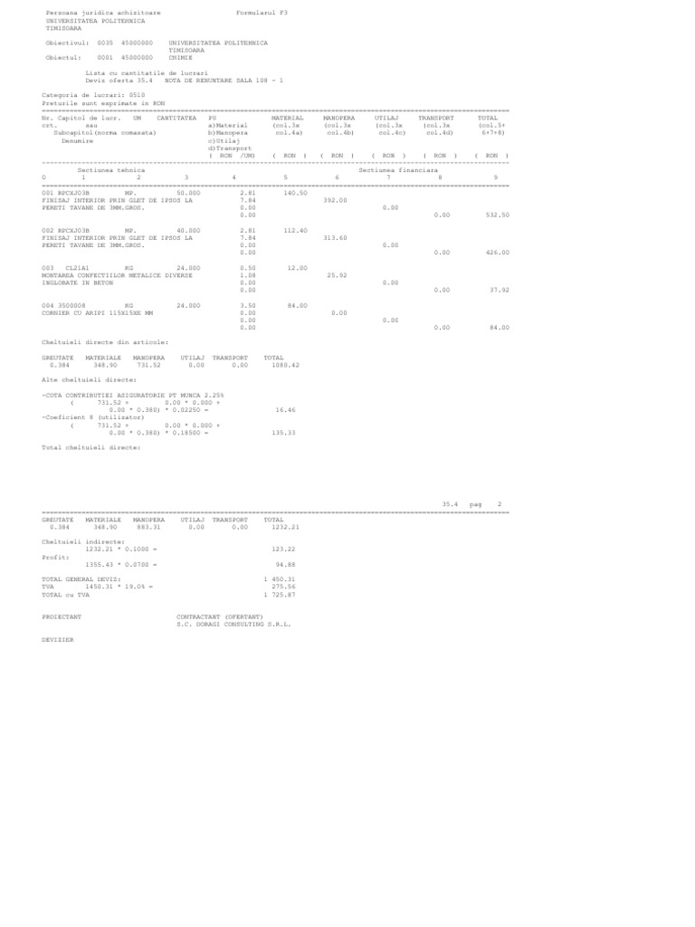 Devize f3 | PDF