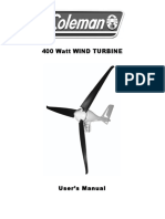 400 Watt Wind Turbine: User's Manual