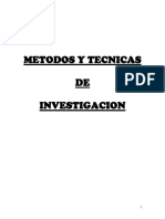 Folleto de Metodos y Tecnicas de Investigacion