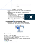 Formare Document in Excel