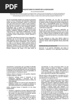 CONQUISTANDO EL MONTE DE LA EDUCACIÓN Y DE LA RELIGIÓN