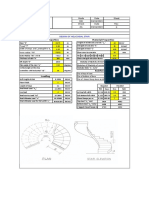 Helicoidal Staircase Design Spreadsheet