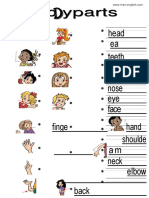 Connect Dots & Write Boy Body Parts